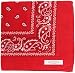 Soophen Paisley One Dozen Cowboy Bandanas (Red 22 X 22 in, 12-Pack) primary