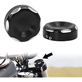 WOWTK Upper Fork Stem Covers for Harley Softail/Dyna/Sportster | Black Fork Stem Covers for Street Bob and Low Rider 2018-2021,Fat Bob Low Rider 2011-2021,XL1200 XL883 2014-2021,Black