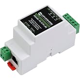 Industrial Serial Server RS485 to RJ45 Ethernet Module, TCP/IP to Serial | Support Rail-Mount /Modbus Gateway, TCP Server / TCP Client / UDP Mode / UDP Multicast Multi Communication Modes