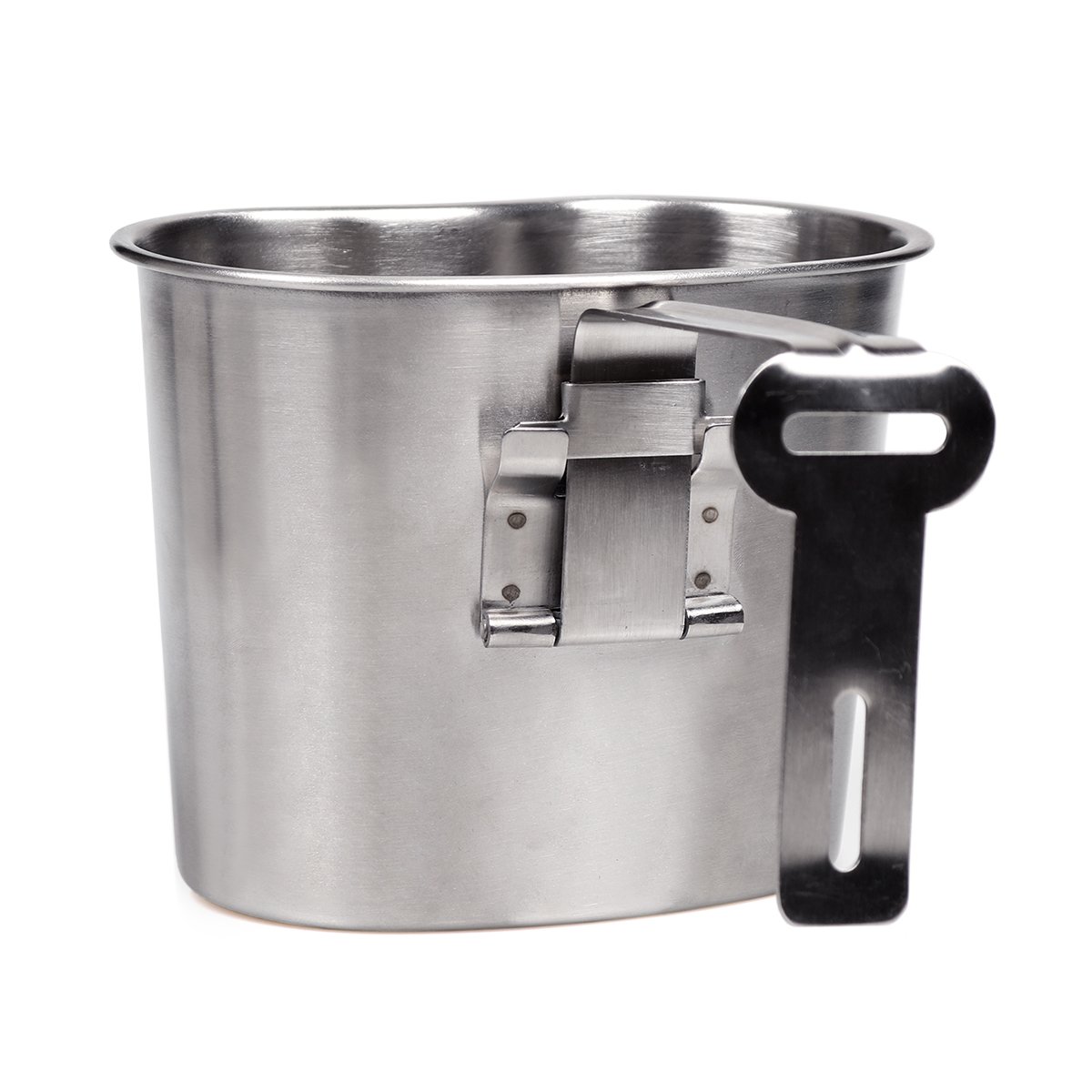 Goetland Stainless Steel WWII US Military Canteen Kit 1QT with 0.5QT Cup Nylon Cover G.I.