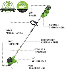 Greenworks 40V 12-Inch Cordless String