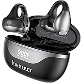 Kieslect Clip on Earbuds Open Ear Wireless Bluetooth Headphones AI 165 Language Translator Earbuds with Wireless Charging Case, Translation Earphones Real Time, Translate Ear Buds for Travel Learning