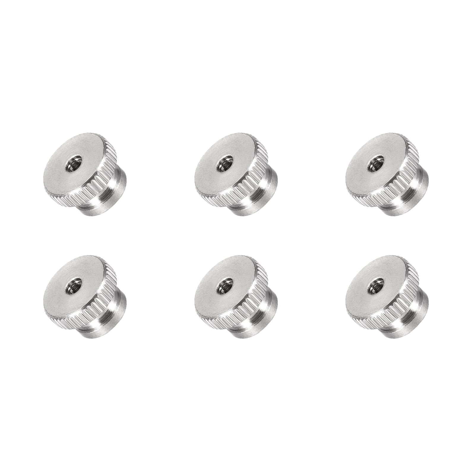 METALLIXITY Knurled Thumb Nuts (M3x11x7mm) 6pcs, 304 Stainless Steel Round Rod Hand - for House Construction Hardware Fasteners