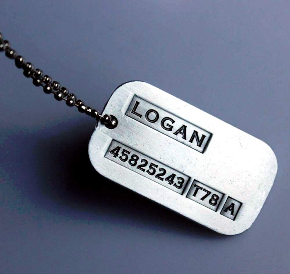 Tojwi Male Cool Kpop X-Men Wolverine Necklace Vintage Weapon-X Dog Tags Pendant - Fashion Design: Beauty