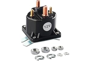 RETEPIF Dump Trailer Solenoid-Dump Trailer Parts for Intermittent Duty Solenoid Relay for SAZ4201GJ 7522 SAZ-4201ER 070009 190107 KTI Unit 391-2-C (12 V 4 Terminal 100 Amp)