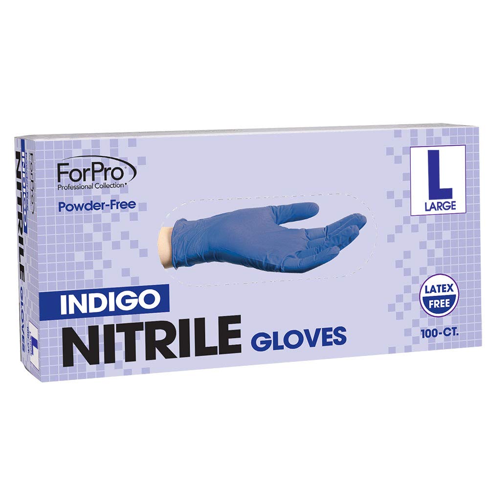 Buy ForPro Indigo Nitrile Gloves Powder Free, Latex Free, NonSterile