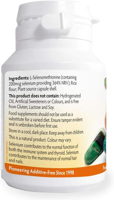 Selenium 200mcg x 90 Capsules (Magnesium Stearate Free), 1 count (Pack of 90) - Image 3
