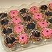 Decony 24 Compartment cupcake containers plastic disposable Cupcake Boxes muffin carrier - Great for high topping - 5 pc. - 24 slot each - Plus White standard size baking cups