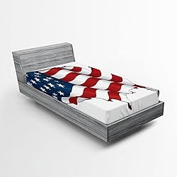 Ambesonne World Map 2 Pack Fitted Sheet, United