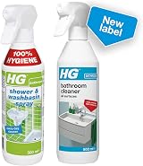 HG Bathroom Cleaner Spray 500ml Pack of 2 All Surfaces Limescale Remover view 2