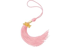 CYTOKIO 2024 Graduation Tassel, Graduation 2024 Tassel, Graduation Cap Tassel for Graduation Cap 2024 Graduation Hat Decoration Tassel with The 2024 Year Gold Charm for Graduation Party Ceremonies Pink