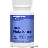 Amazon Elements Melatonin 3mg, Helps with occasional sleeplessness, Vegan, 260 Tablets, 8 month supply (Packaging may vary)