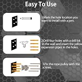 JAHOMFAI U-Type Steel Pulley Blocks 2pcs Mute Bearings for Gym Fitness Material view 7
