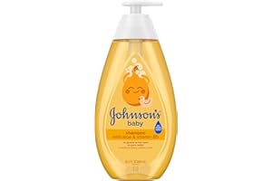 Johnson's Baby Shampoo with Aloe Vera & Vitamin B5, Tear Free, Newborn Essentials, No added Parabens & Sulfates, Hypoallergenic, 20.3 fl. oz