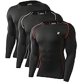 Runhit Compression Shirts for Men Long Sleeve Cool Dry Athletic Workout Tee Shirts Fishing Sun Shirts Sports Thermal Tights