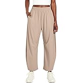 Ugerlov Womens Barrel Ankle Pants Quick Dry Lightweight Hiking Pants Wide Leg High Waisted Baggy Trousers with Pockets