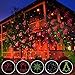 BEIYI HOME-US Christmas Projector Lights Green & Red Laser Lights Laser Show Star Light Shower RF Wireless Remote 6 Patterns IP44 Waterproof for Xmas Garden Decorations