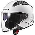 LS2 Helmets Copter Open Face Helmet (Gloss White - X-Large)