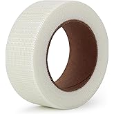 LLPT Drywall Repair Fiberglass Joint Tape, 2" x 100 Ft, White | Self Adhesive, Industrial Grade, Extra Strength Fiber Mesh, Repositionable, Easy Use for Seam Patch Wall Crack Seam Repair