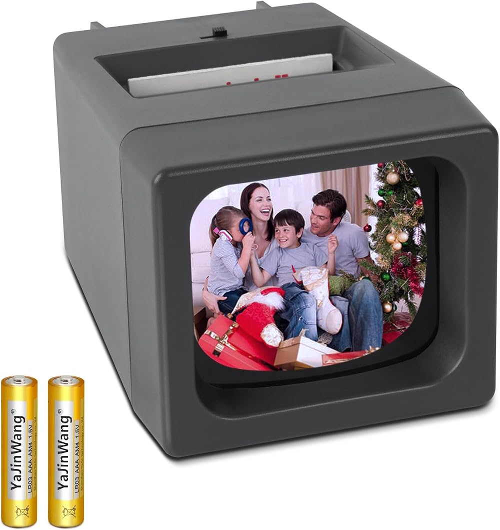 DGODRT 35mm Film Slide Viewer 2X LED Magnifier for Negatives & Slides AAA