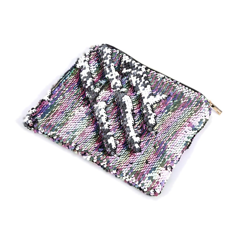 NIXNUT Sequin Pencil Case Pen Bag Holder Large Capacity with Glitters Office Organizer Storage Makeup Bag for Students Girls
