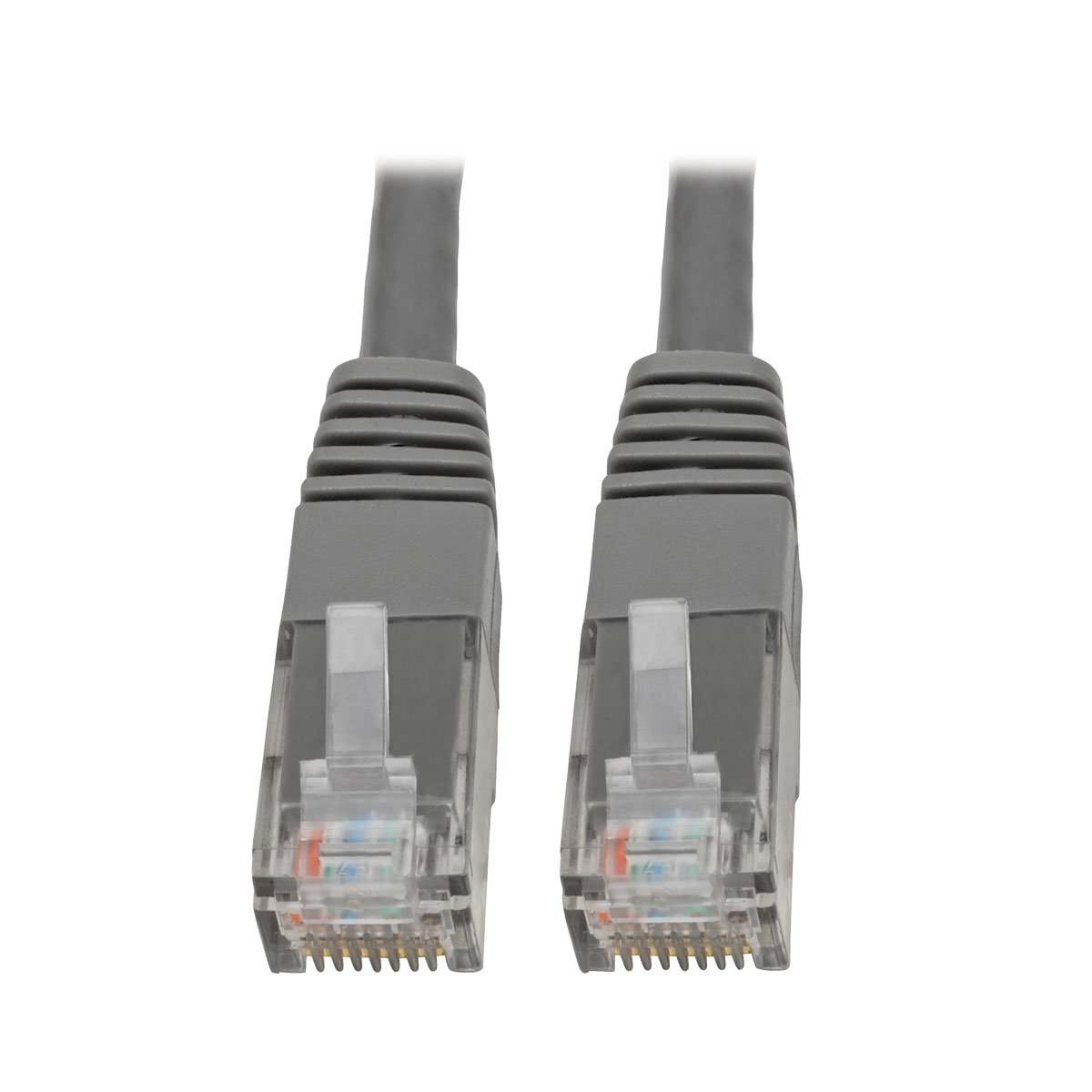 Tripp Lite Cat6 Cat5e Gigabit Molded Patch Cable RJ45 M/M 550MHz Gray 10ft 10' (N200-010-GY)