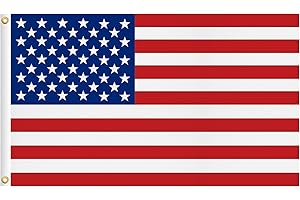 JOWHOL American Flag 3x5 FT - USA Flags for 4th of July Decorations Garden/Room Vivid Colors UV & Fade Resistant Polyester with Brass Grommets US Flag Indoor/Outdoor