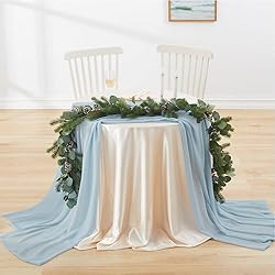 MaiMaiSuan 60" Wide Light Blue Chiffon Fabric by