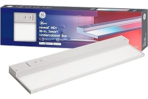 GE Cync Reveal HD+ Smart Undercabinet Light Fixture, Color Changing Undercab Light, Smart Wi-Fi Kitchen Light, Works with Alexa and Google Home, 18-in Bar, 93131251