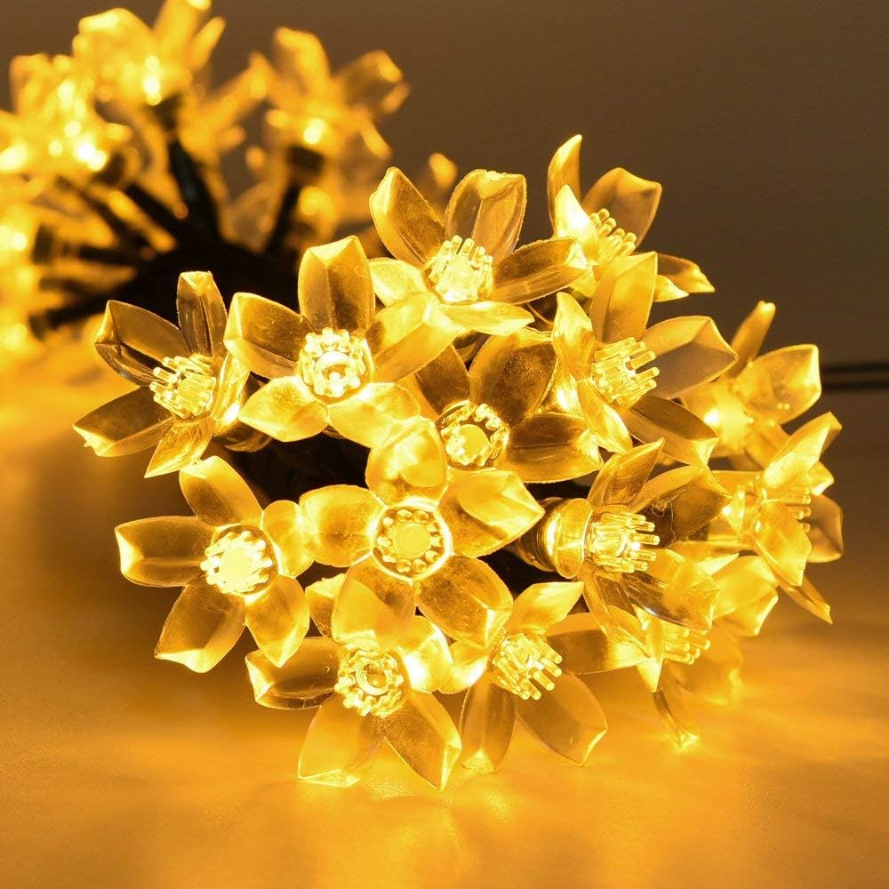 KINGCOO Solar Flower String Lights Outdoor - Image 3