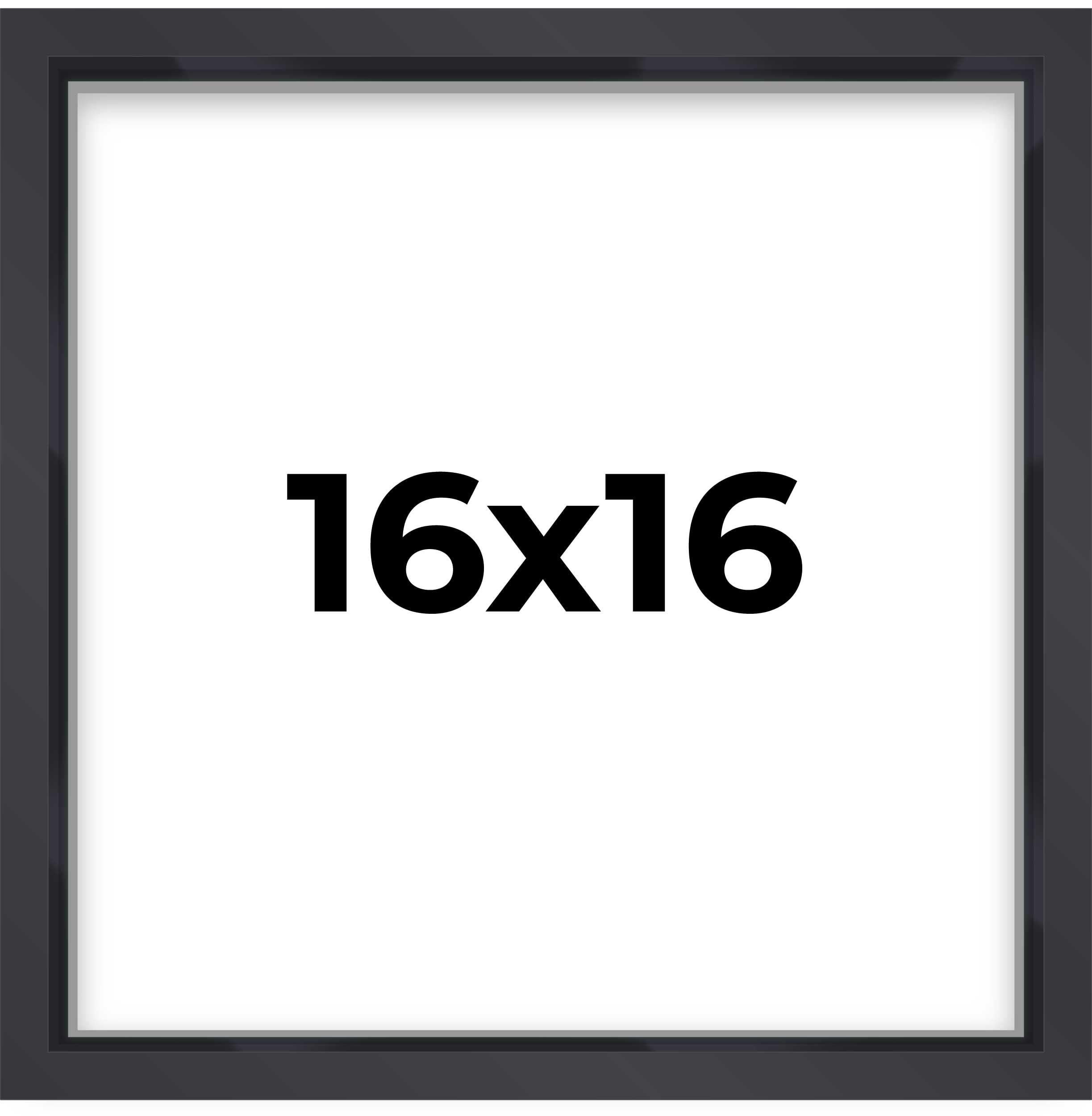 Photo 1 of 16x16 Shadow Box Frame Contemporary Black Finish | 3/4" Depth of Usable Space| Interior Size 16x16 Inches| UV Resistant Acrylic, Acid-Free Backing, Wall Hangers | Made in USA