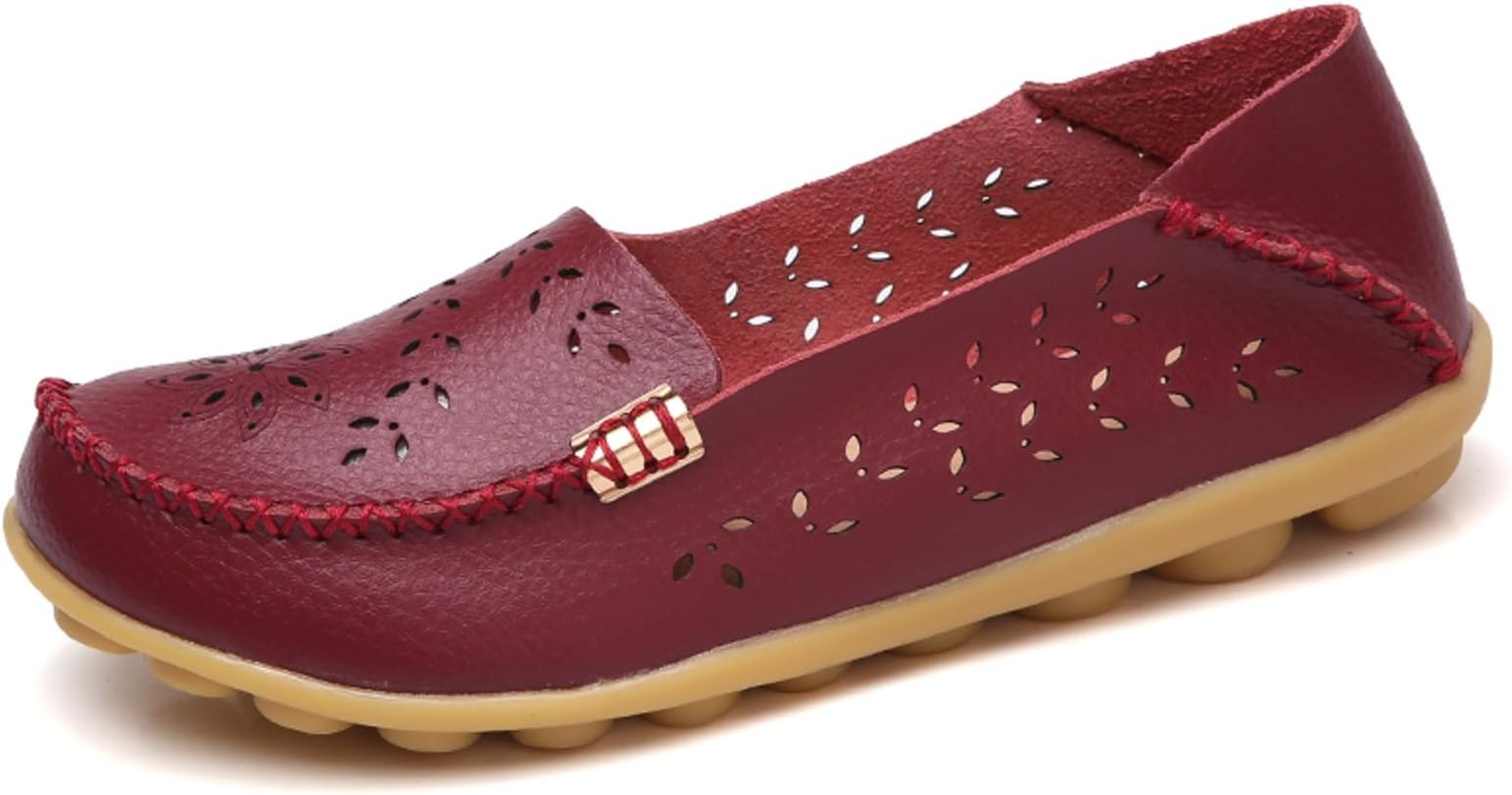 Women's Natural Breathable Walking Flat Loafer