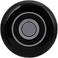XiKe 12 Pack Black 2" Nylon Garage Door Roller 4" Stem, Quiet/Durable and High Load, Use 6200-2RS Double Seals Precision Bearings.