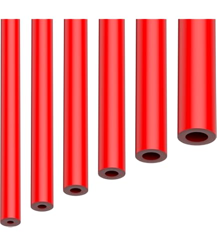 Sourcing Map 1M X 6mm X 11mm Vehículo Silicona Manguera De Vacío Rojo Tubo Rojo Tubería De Enfriamiento