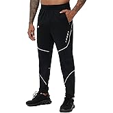 Roadbox Men's Mountain Bike Pants, Winter Thermal Fleece Lined Waterproof Windproof Cycling Pants for Cold Weather MTB