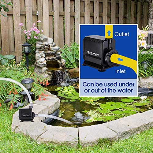 image for KEDSUM 700GPH Inline/Submersible Water Pump(2700L/H, 40W), Ultra Quiet