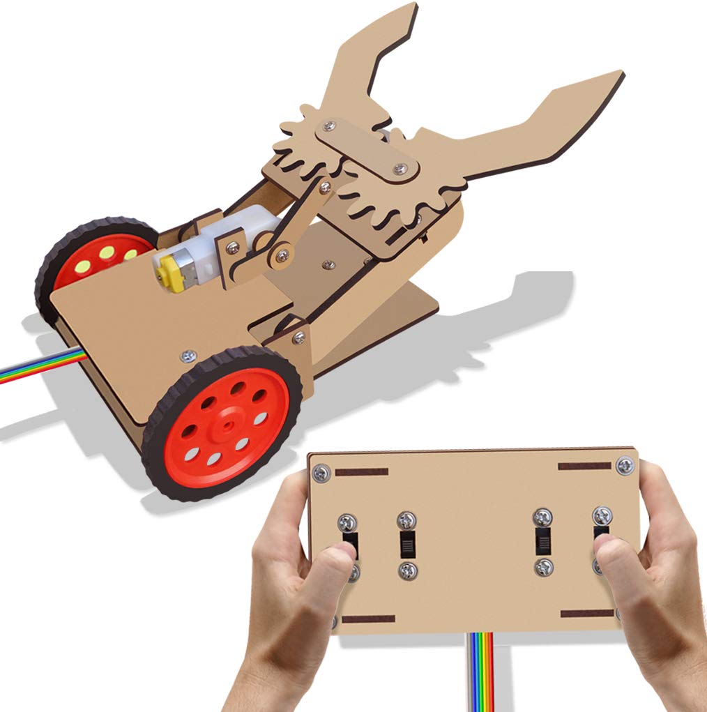 remote controlled pick & place robotic vehicle