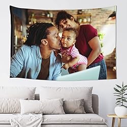 JINJUREN Custom Tapestry Upload Images Banners and