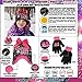 Nickelodeon Girls' Little JoJo Siwa Hat and Gloves Cold Weather Set, Black/Pink, Age 4-7