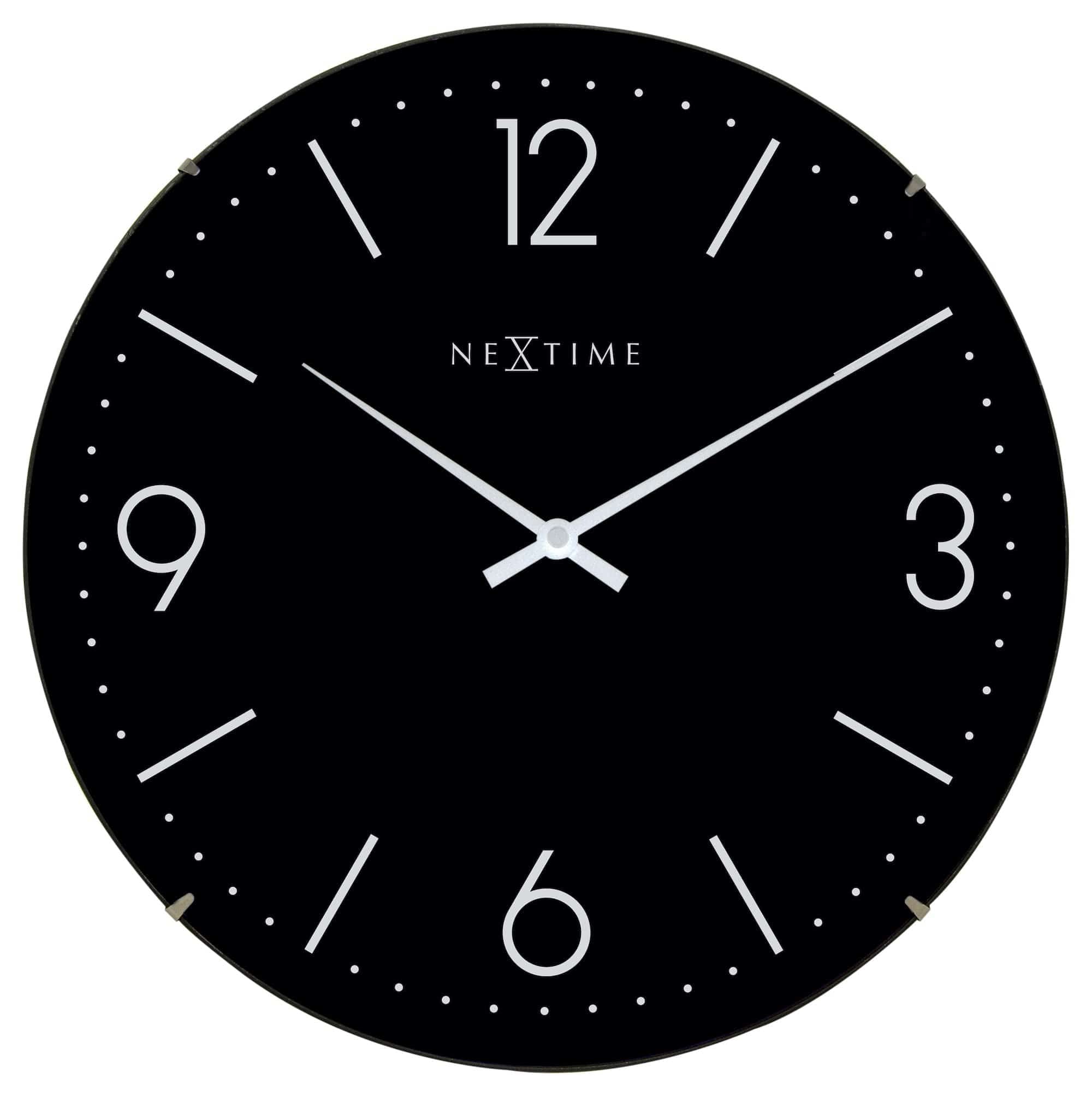 NeXtime big wall clock "BASIC DOME", very silent, round, ø 35,6 cm
