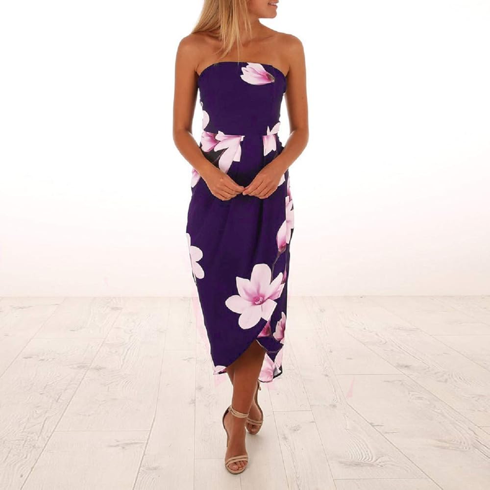 long strapless sundress