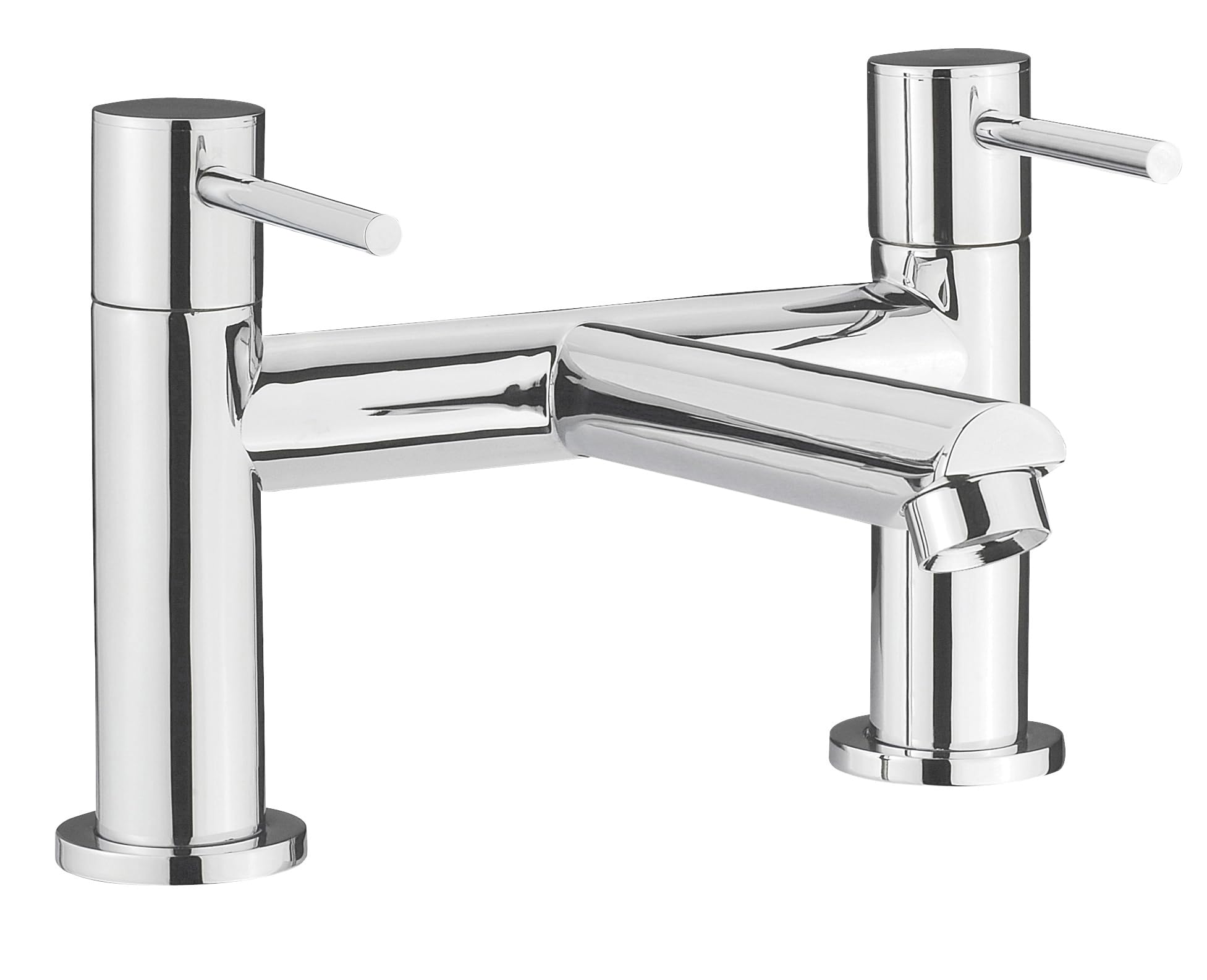 Nuie FJ313 Series Two ǀ Modern Bathroom Round Bath Filler Tap, 226 x 142 x 146mm, Chrome