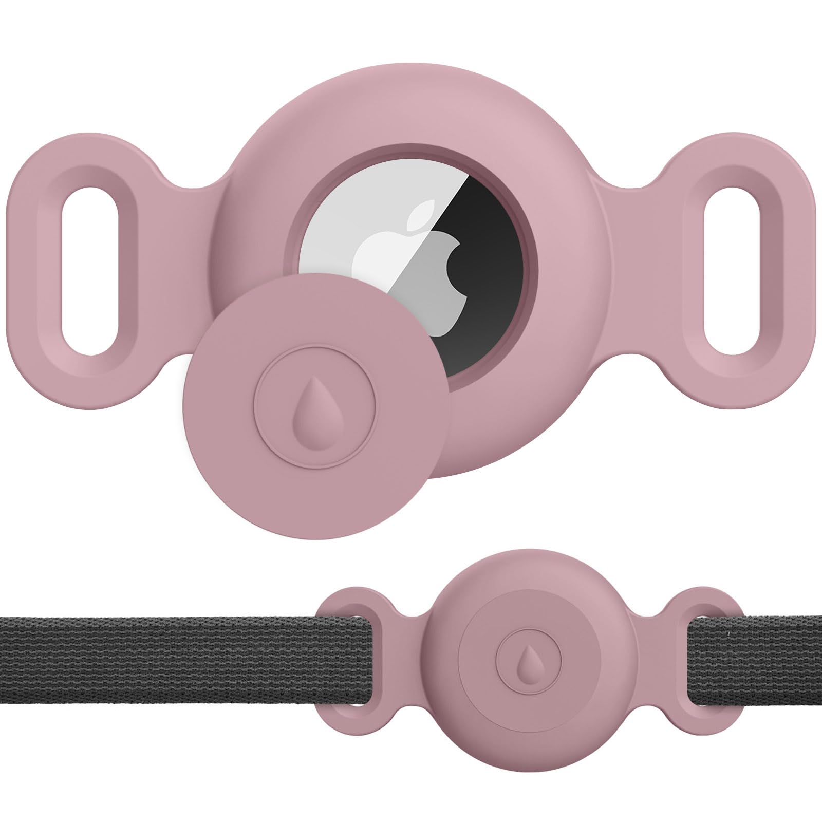 Meliya Airtag Case 1st/2nd for Dog Cat Collar, Waterproof Apple Airtag Protective Holder GPS Tracking Finder for Pet, Silicone Case for Dog Collar Cat Loop Holder Pet Accessories