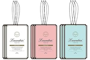 Laundrin Paper Fragrance Variety 9pk - Classic Fiore (3), Classic Floral (3), No. 7 (3), Closet Freshener - Closet Deodorizer Odor Eliminator - Sachets for Drawers and Closets - Drawer Fresheners