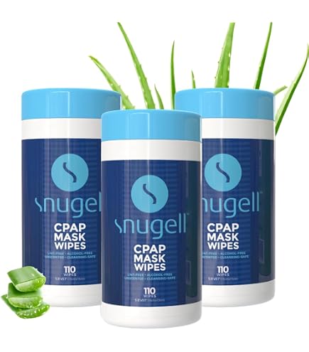 Amazon.com: Snugell Unscented CPAP Mask Wipes (3 Canisters, 70