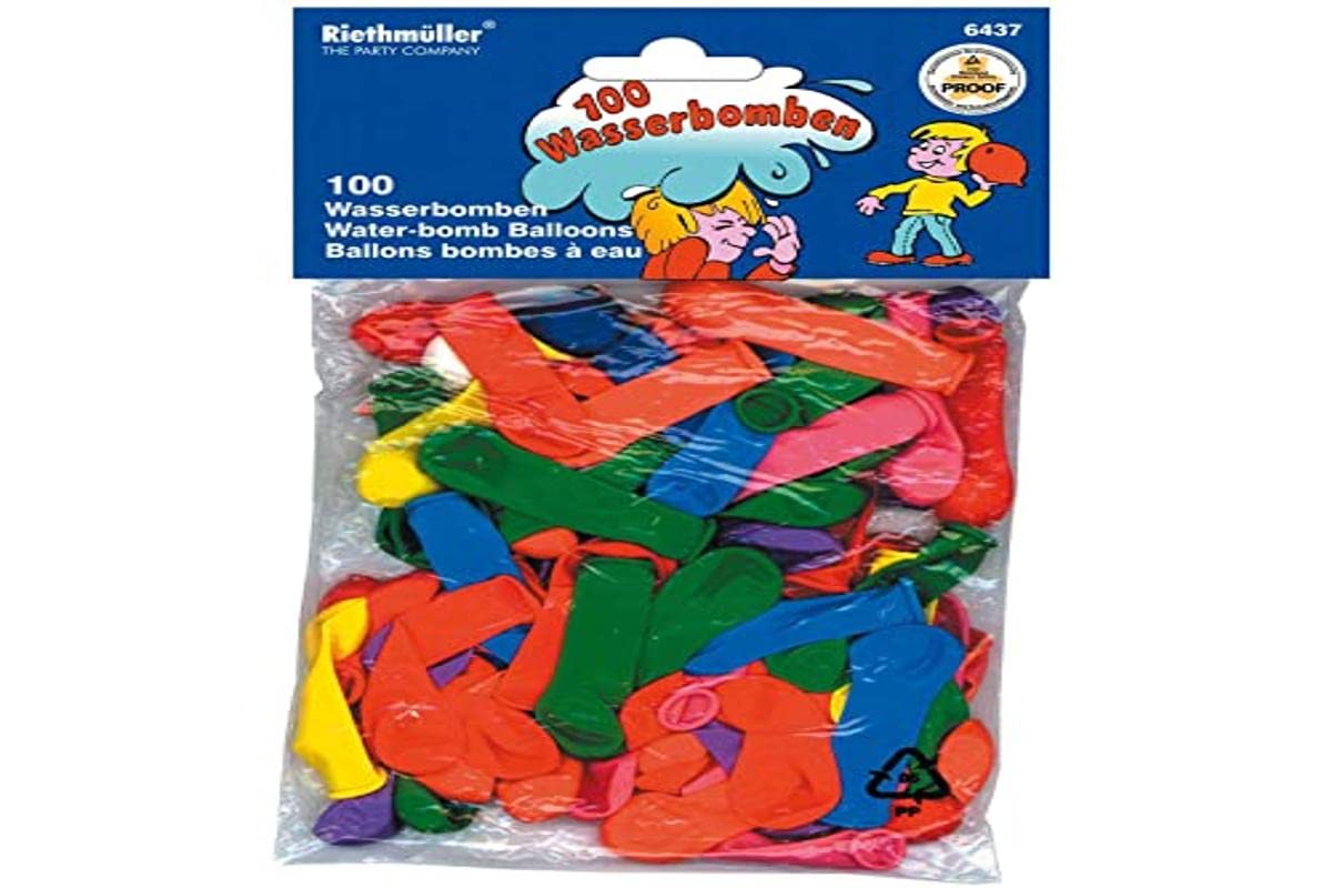 Amscan - 6437-100 Latex Balloons Water Bombs