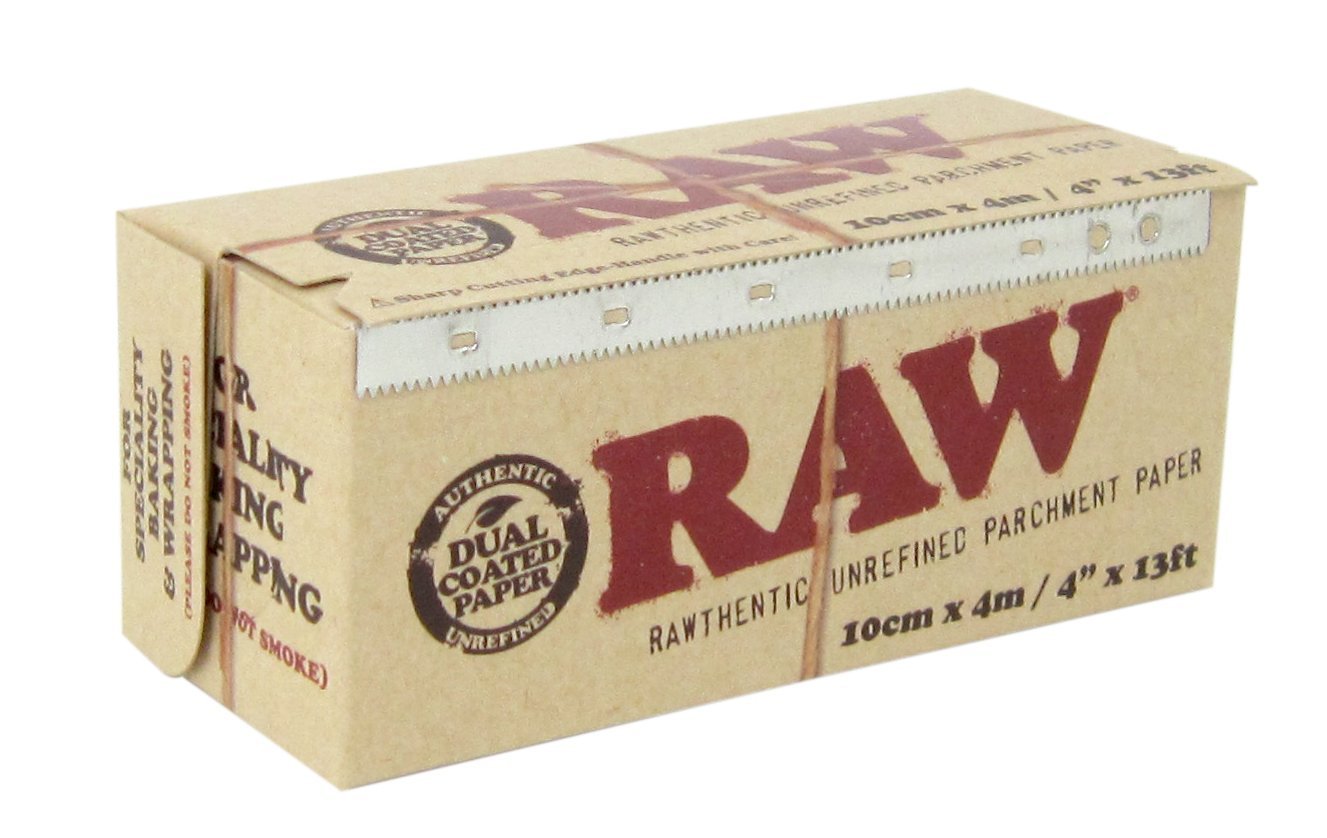 RAW Unrefined Parchment Paper Roll 100mm x 4m by Raw