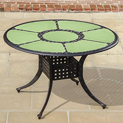 Trenton Gifts 7 Piece Round Table Place Mat Set-Mint Green