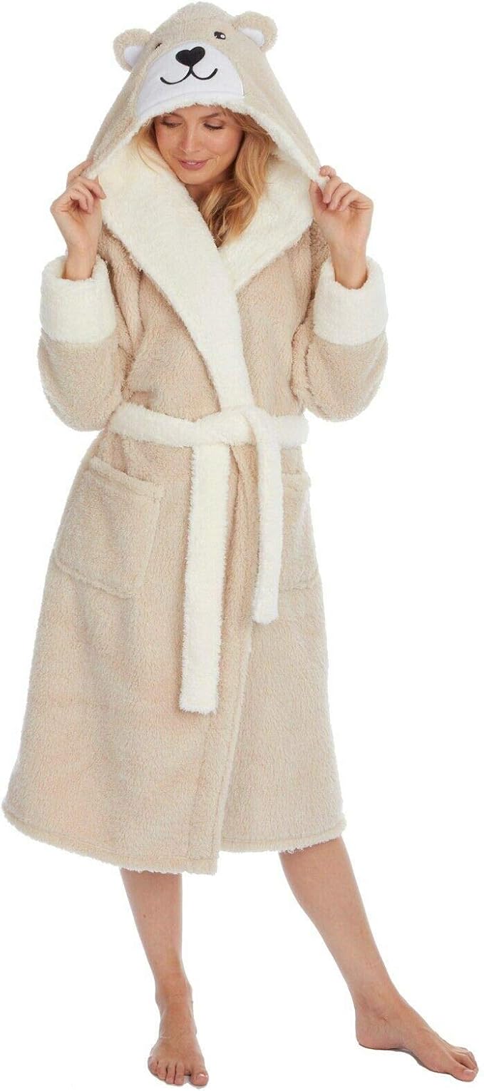 amazon ladies towelling dressing gowns