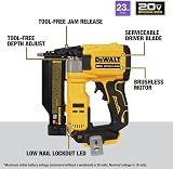 DEWALT Atomic 20V MAX Brushless Cordless 23 Ga Pin Nailer DCN623B view 3